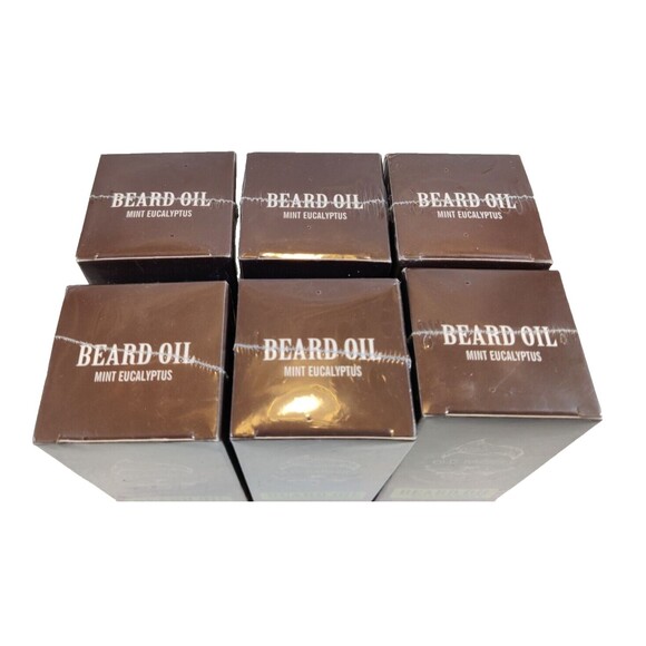 6 Bottles of Old Barbers Beard Oil Mint and Eucalyptus Men's Beard Oil - Picture 4 of 5